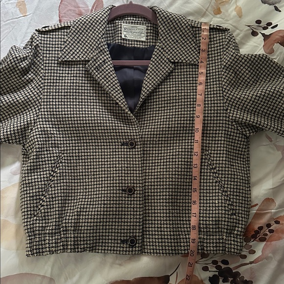 Vintage Miss Pendleton Houndstooth Crop Jacket - Picture 12 of 13